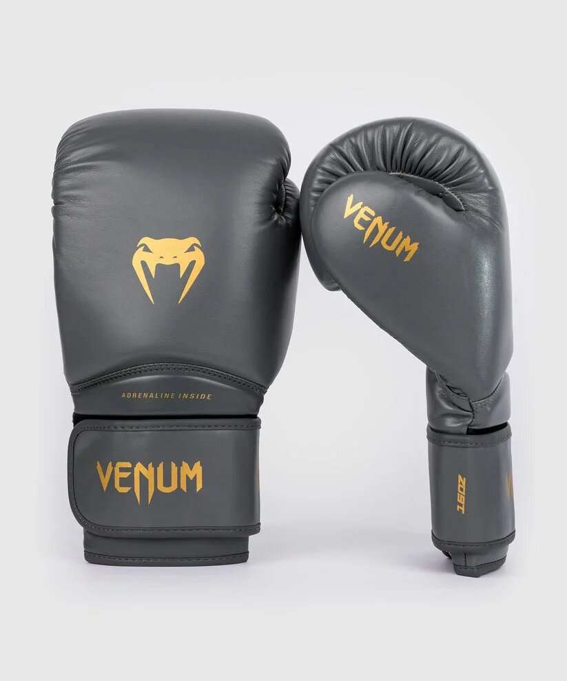 Guantes boxeo Venum contender 1.5 gris dorado 2