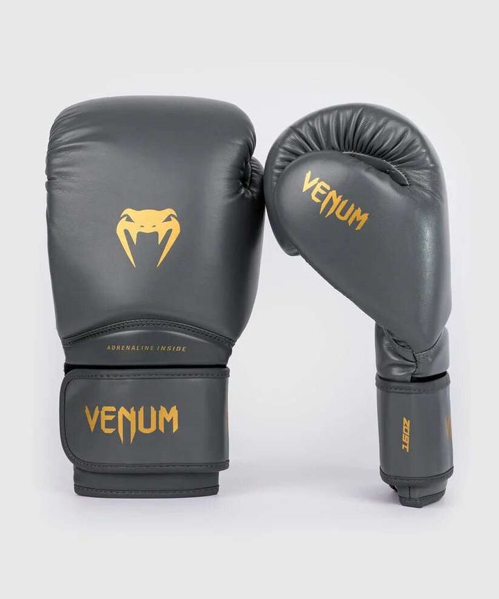 Guantes boxeo Venum contender 1.5 gris dorado 2