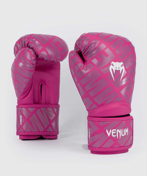 Guantes kick boxing Venum contender 1.5 blanco rosa