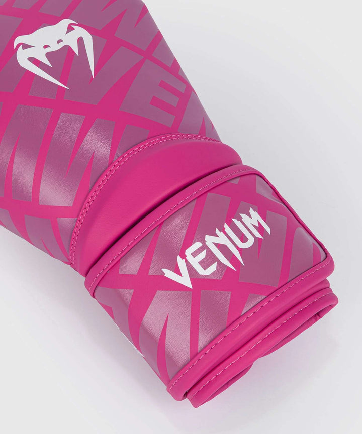 Guantes kick boxing Venum contender 1.5 blanco rosa 3