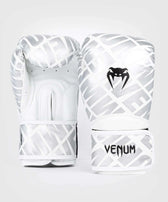 Guantes muay thai Venum contender 1.5 blanco plata