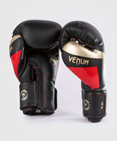 Guantes boxeo Venum  elite negro dorado rojo