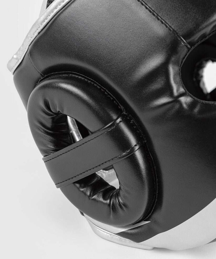 Casco boxeo Venum challenger negro plata 5