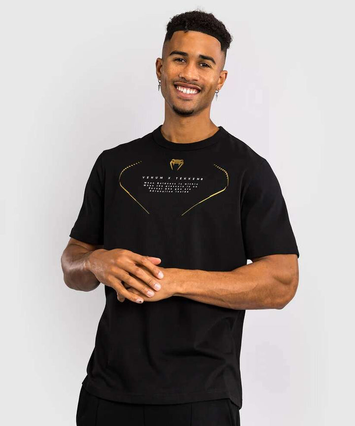 Venum x tekken 8 Marshall Law camiseta negro rojo dorado 2