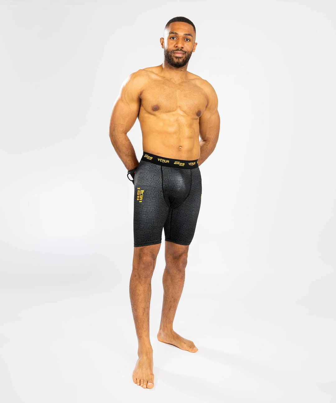 Venum ares 2.0 pantalones cortos de compresión negro oro 3