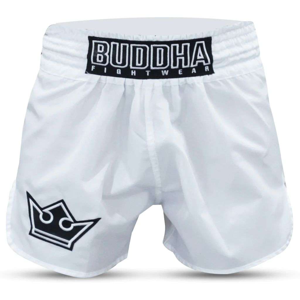 Pantalón Muay Thai Buddha Premium Blanco