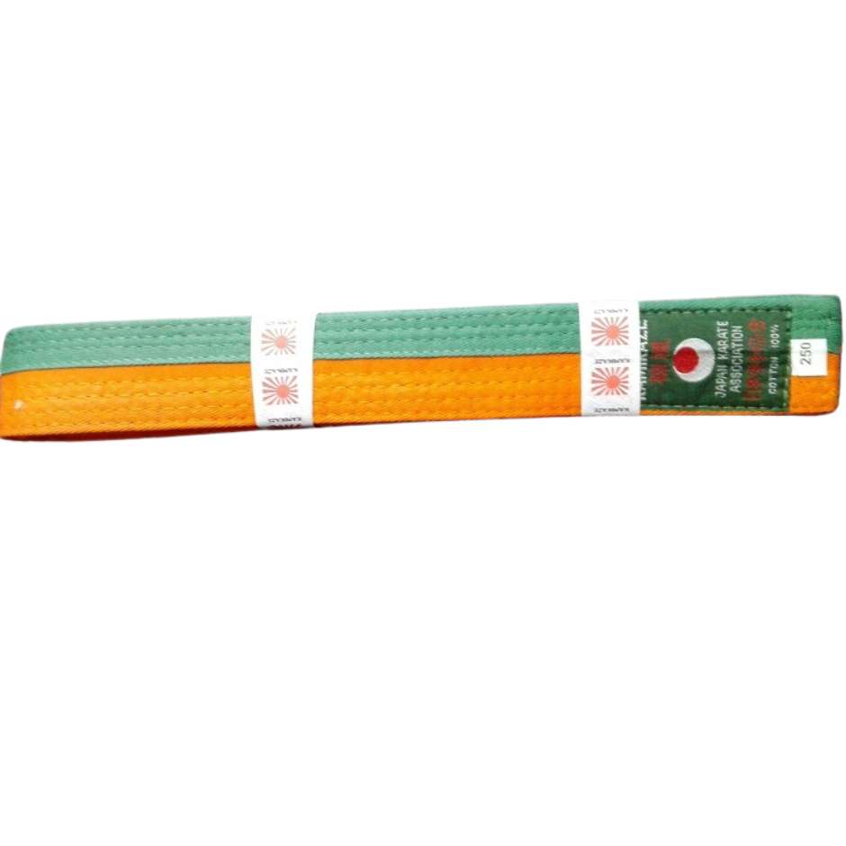 Cinturón Karate Naranja/Verde Kamikaze
