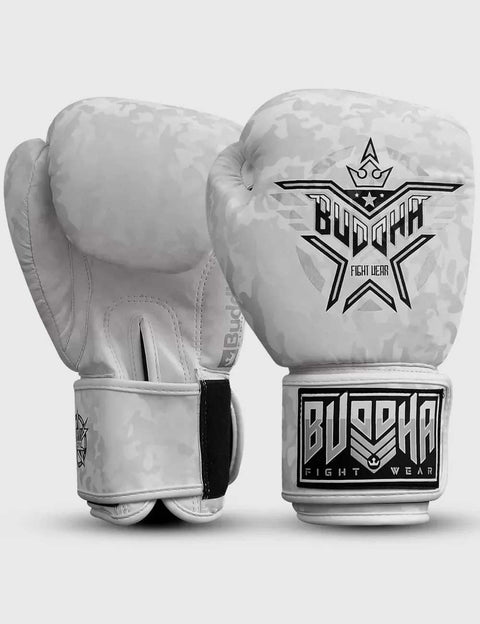 Guantes de Boxeo Buddha Army Blanco