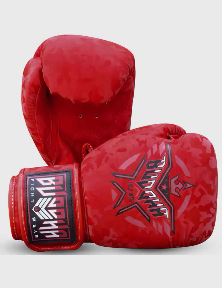 Guantes Buddha army rojo boxeo 3