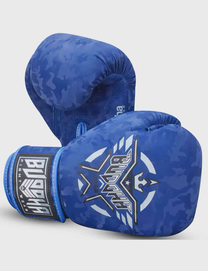 Guantes Buddha army azul muay thai 3