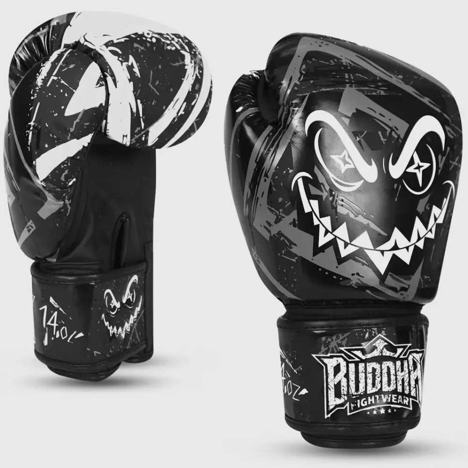 Guantes Buddha creepy negro kick boxing 1
