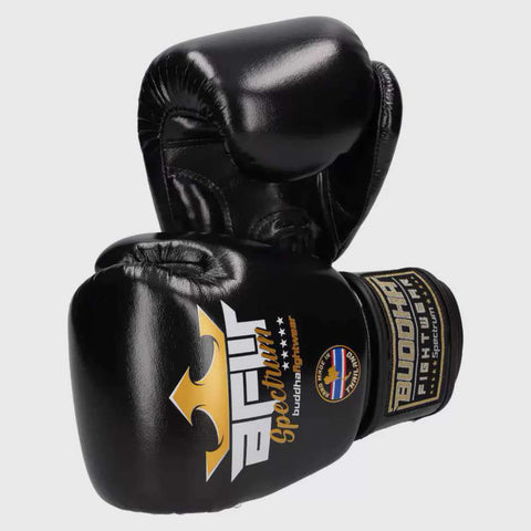 Guantes de muay thai Buddha spectrum metallic negro