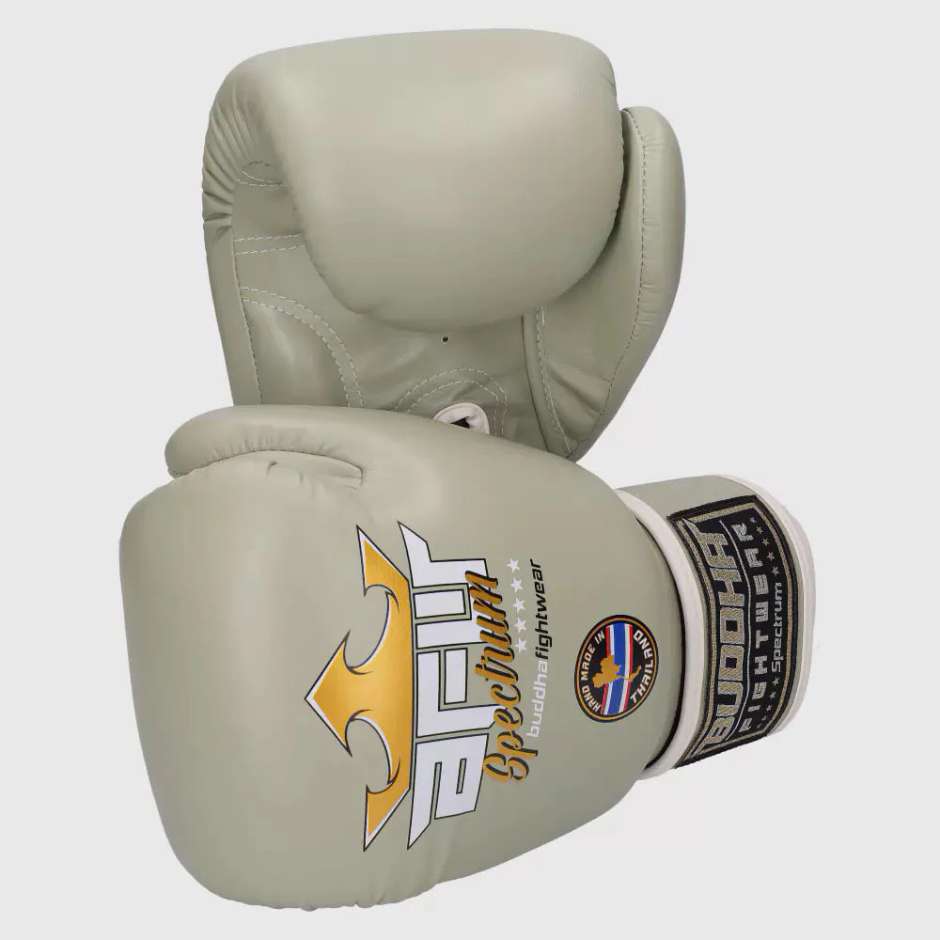 Guantes de boxeo Buddha spectrum thailand tower gris