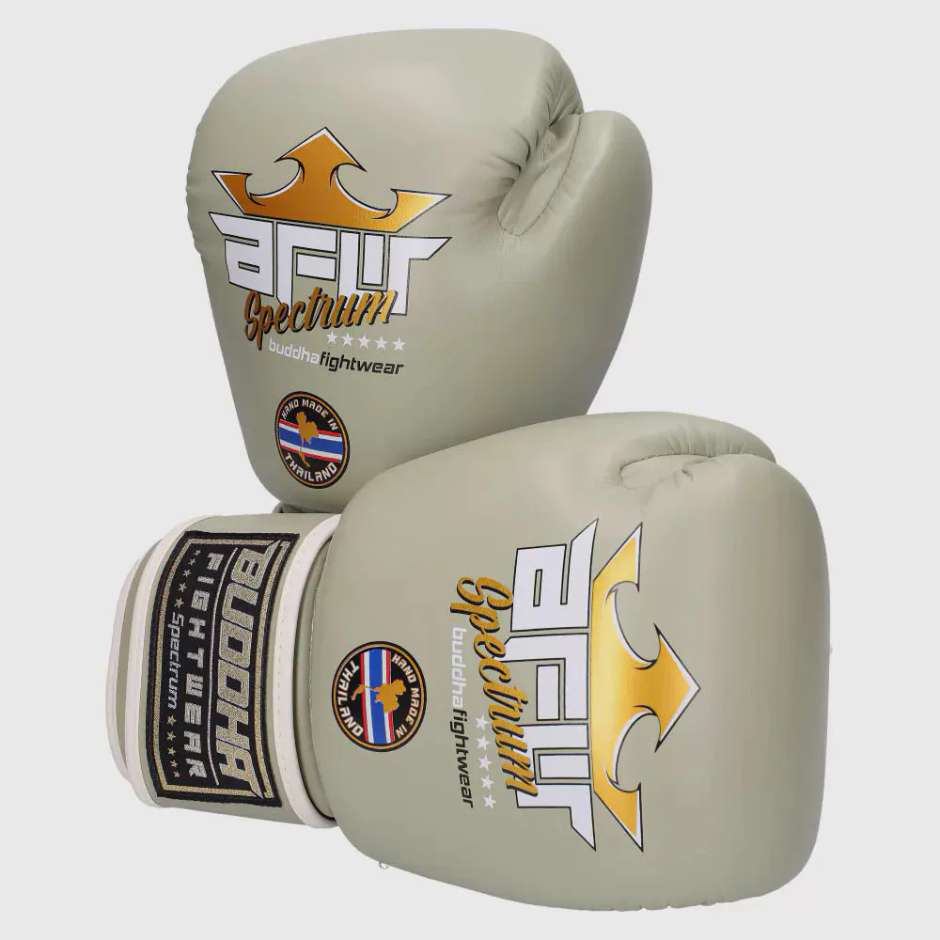 Guantes boxeo Buddha spectrum thailand tower gris 2