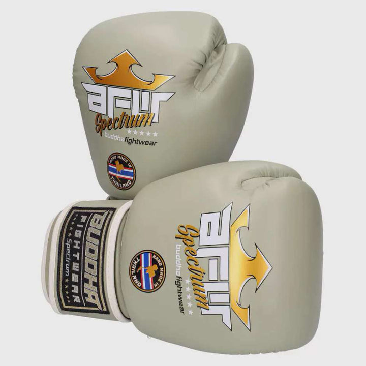 Guantes boxeo Buddha spectrum thailand tower gris 2