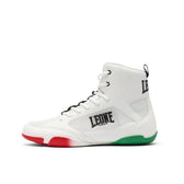 Botas de boxeo Leone CL110 blanca Italia
