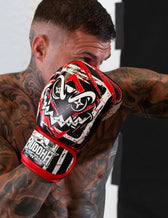 Guantes de boxeo Buddha creepy rojo