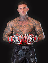 Guantes de boxeo Buddha creepy rojo