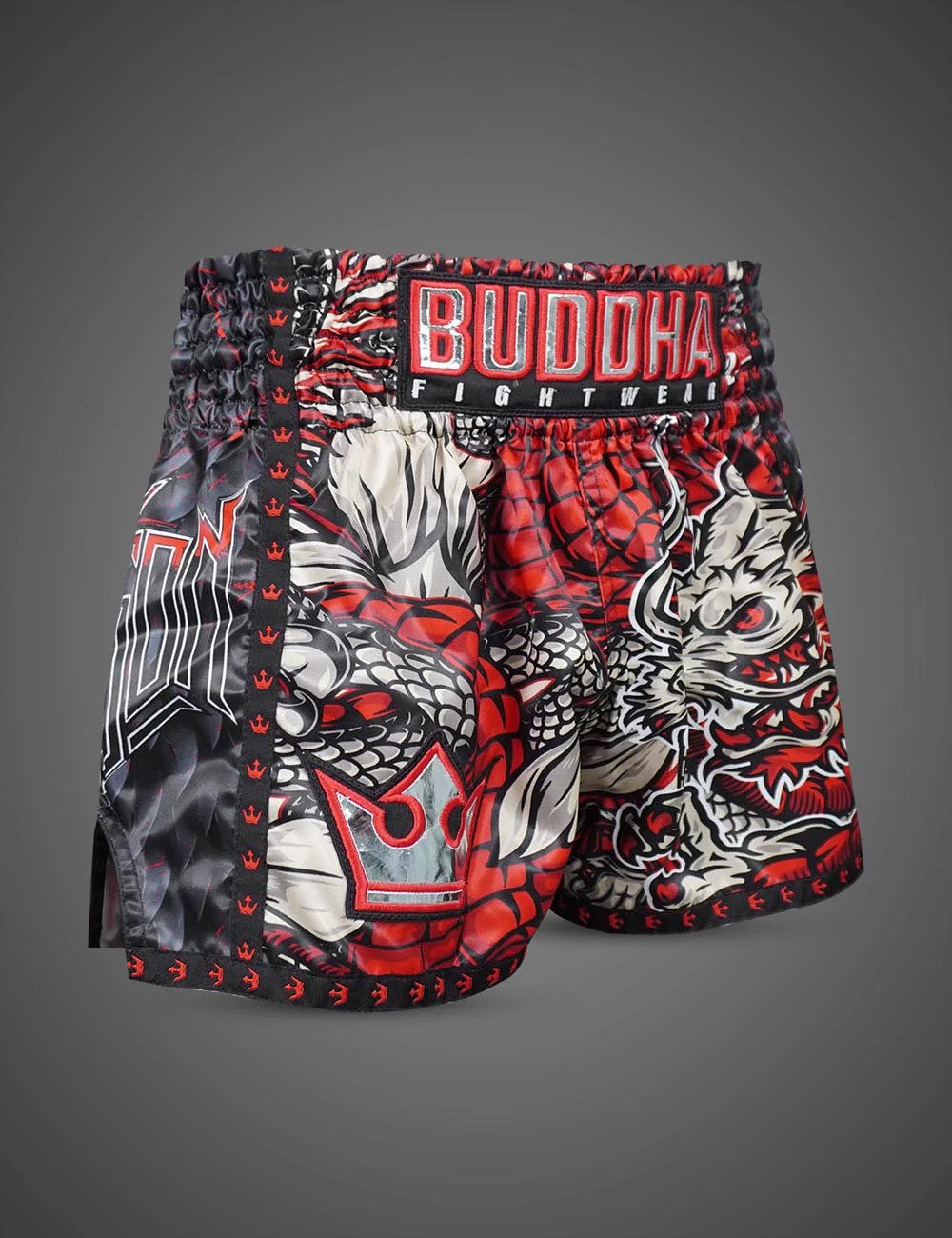 Pantalón muay thai Buddha dragón rojo 1