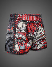 Pantalón Muay Thai Buddha Dragón Rojo