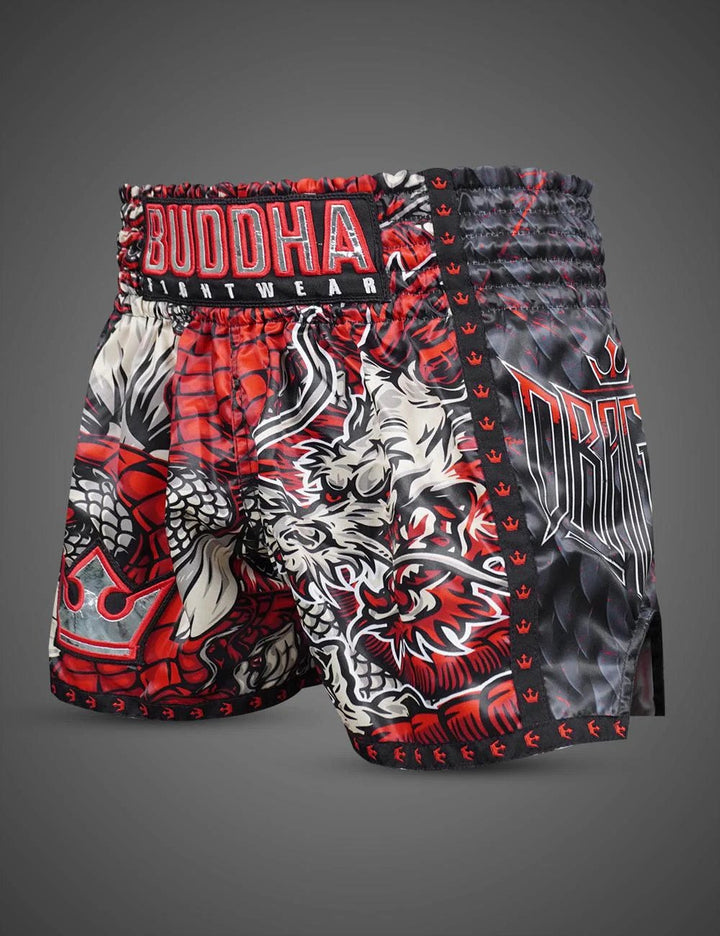 Pantalón muay thai Buddha dragón rojo 2