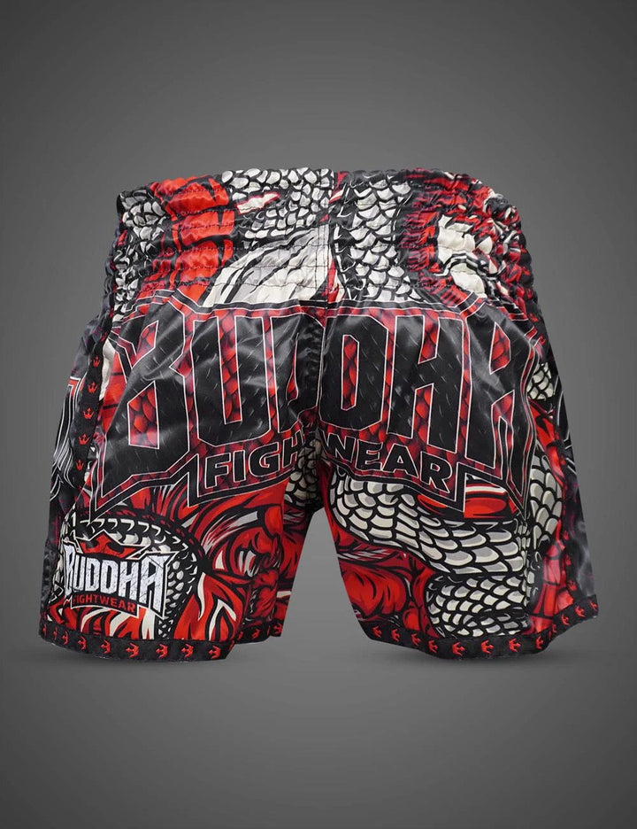 Pantalón muay thai Buddha dragón rojo 3