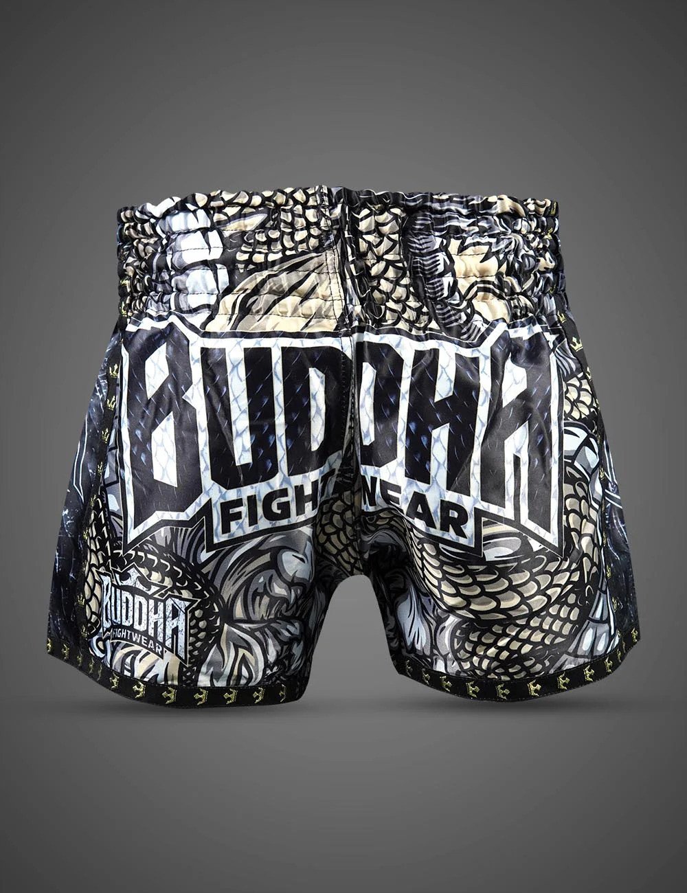 Pantalón Buddha muay thai dragón blancos 3