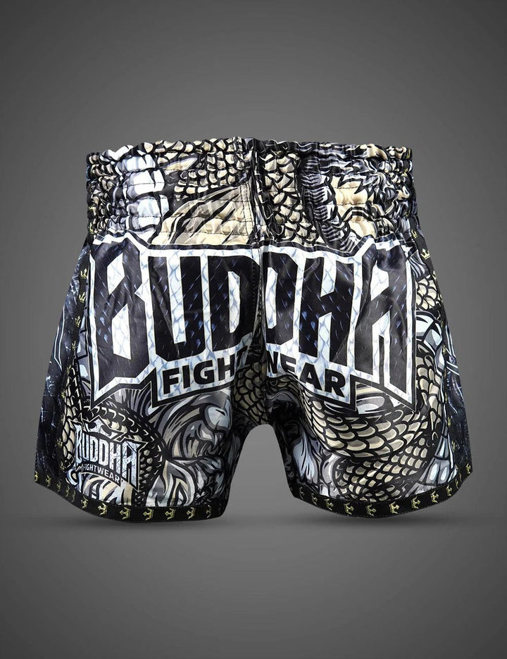 Pantalón Buddha muay thai dragón blancos 3