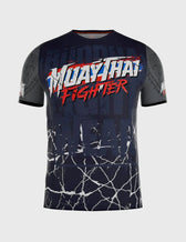 Camiseta Entrenamiento Buddha Fighter MT650 Azul Oscuro