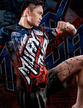 Camiseta Entrenamiento Buddha No Surrender MT320 Azul