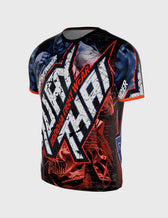 Camiseta Entrenamiento Buddha No Surrender MT320 Azul
