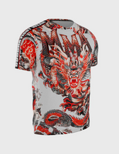Camiseta Entrenamiento Buddha Dragón T990 Blanca