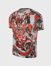 Camiseta Entrenamiento Buddha Dragón T990 Blanca