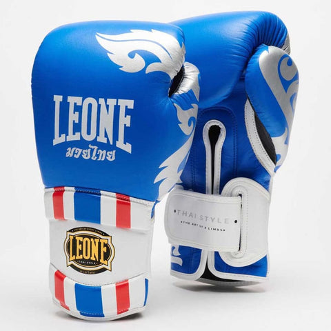 Guantes de Muay Thai Leone 1947 GN114 Thai Style Azul