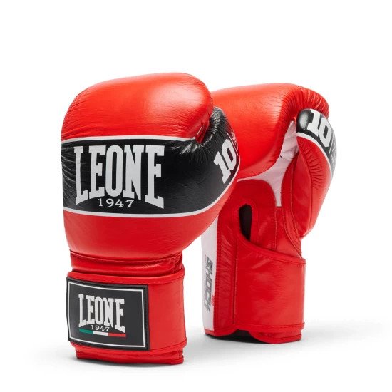 Guantes de Boxeo Leone 1947 GN057 Shock Pro Rojo