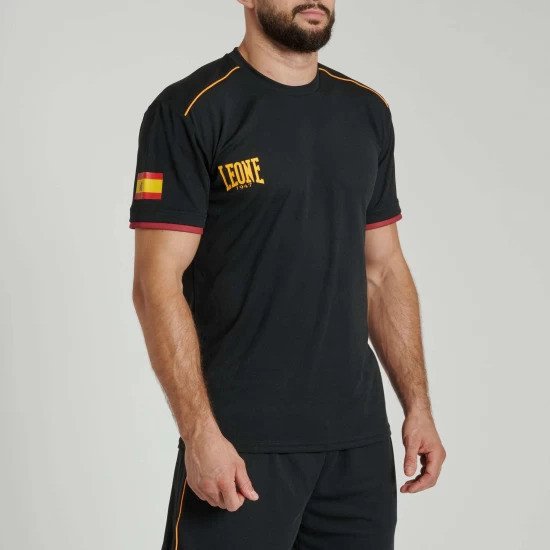 Camiseta de boxeo Leone 1947 España negra
