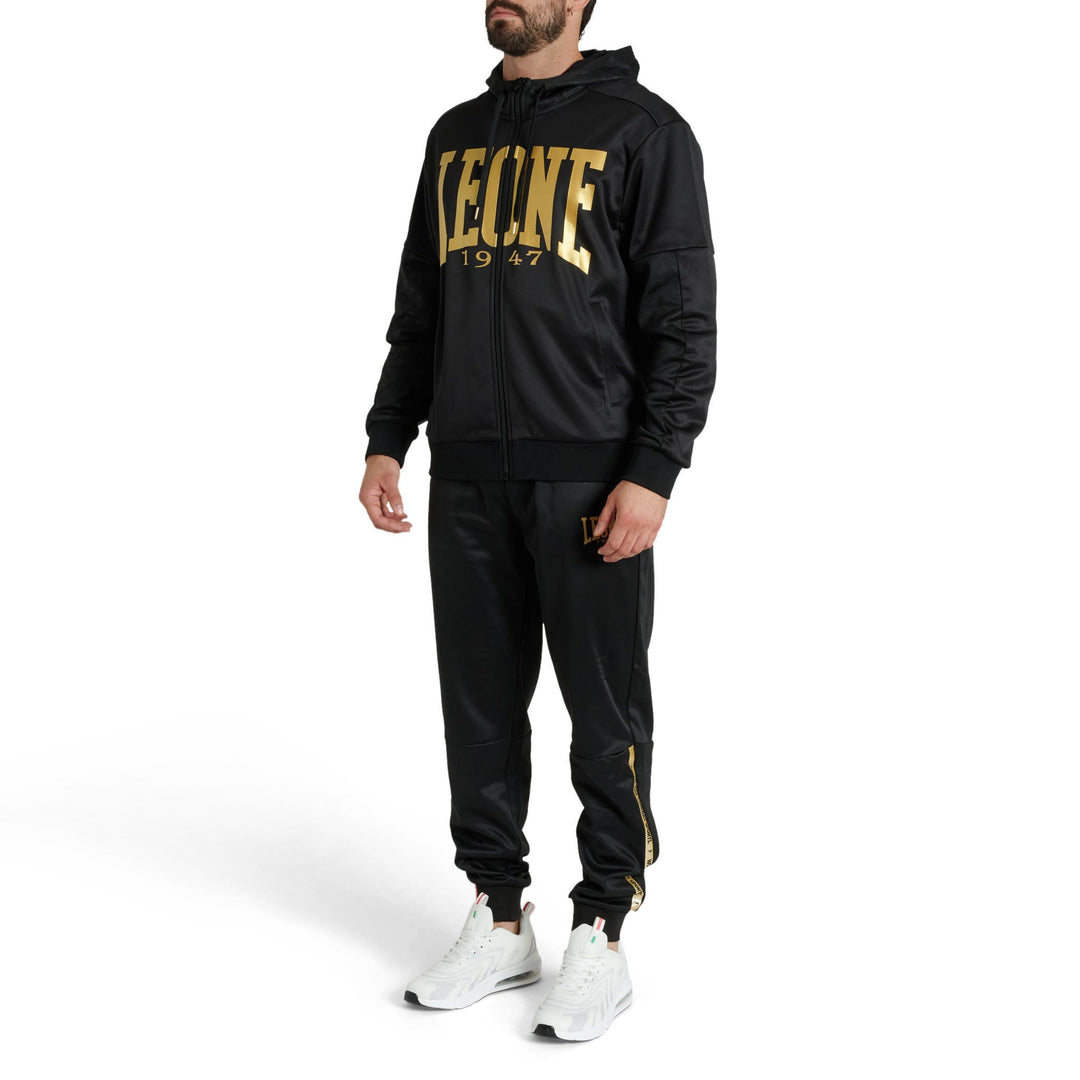 Sudadera con capucha Leone 1947 DNA negro ABX721 4