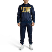 Sudadera con capucha Leone 1947 DNA azul ABX721