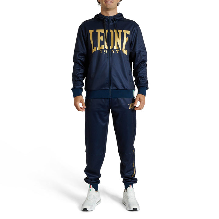 Sudadera con capucha Leone 1947 azul ABX721 3