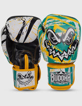 Guantes muay thai Buddha creepy verde amarillo