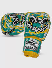 Guantes muay thai Buddha creepy verde amarillo