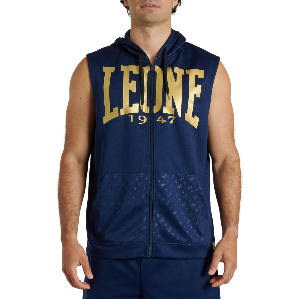 Sudadera sin mangas Leone 1947 DNA azul