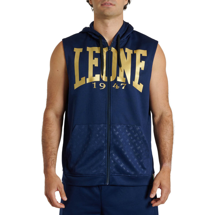 Sudadera sin mangas Leone 1947 DNA azul