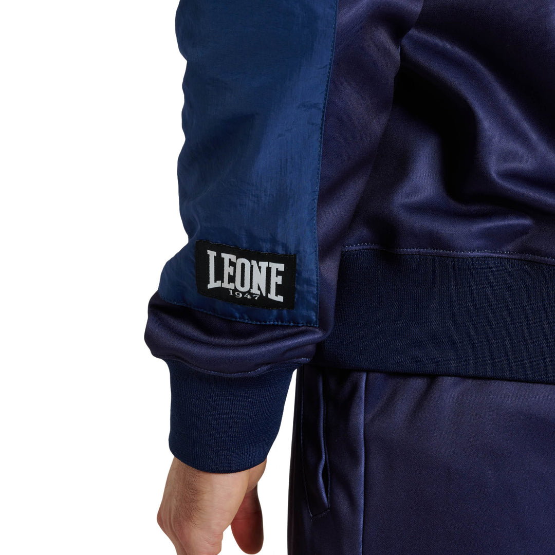 Sudadera con capucha Leone 1947 logo wacs azul 2