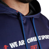 Sudadera capucha Leone 1947 Logo WACS azul