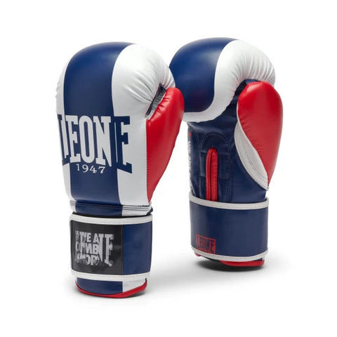 Guantes boxeo Leone 1947 GN334 Color Block azules