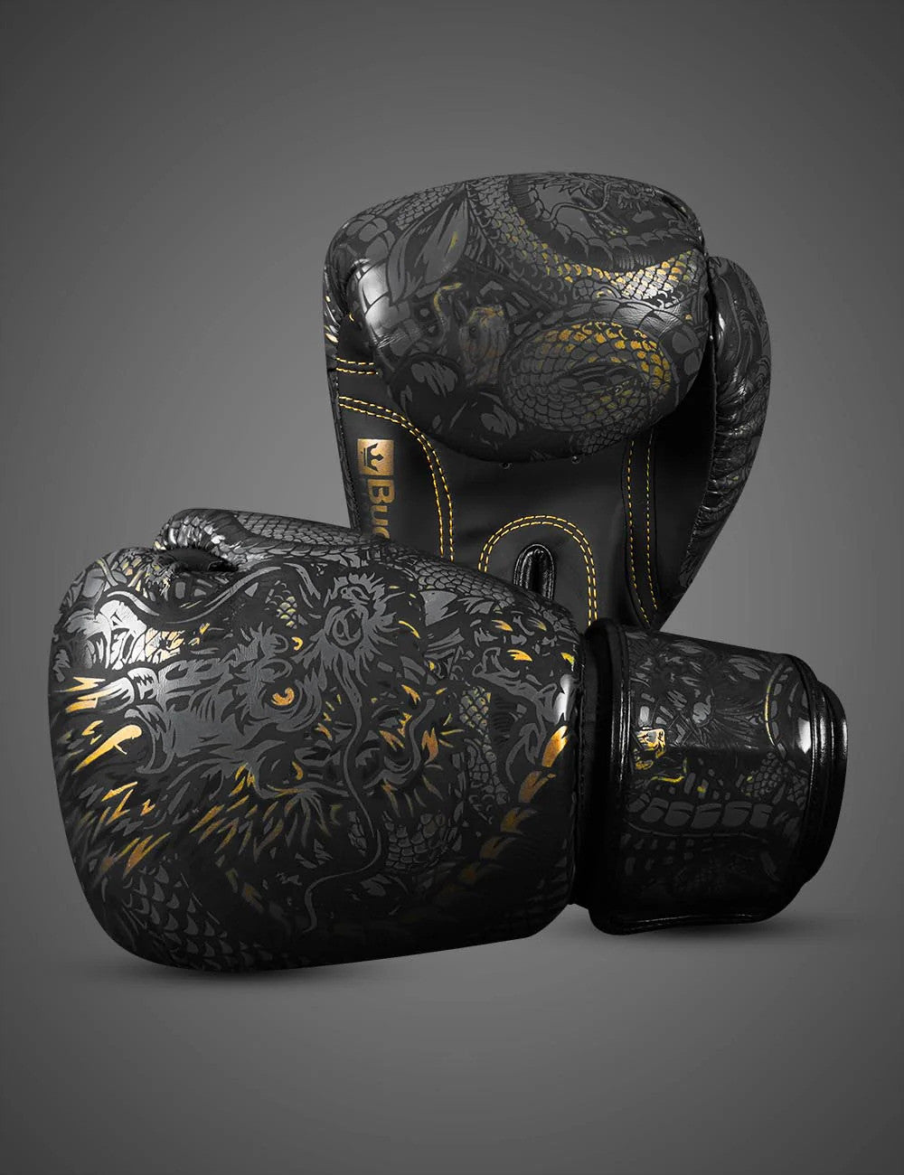 Guantes boxeo Buddha Fantasy Dragon negros