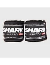Vendas boxeo semi-elásticas Shark negras 5 m