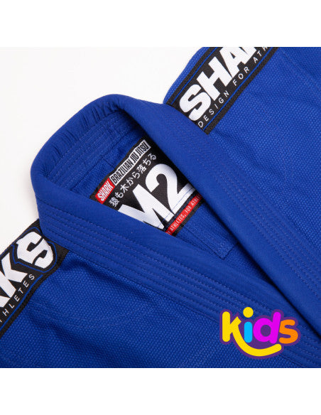 Kimono BJJ Shark SBS kids azul 1