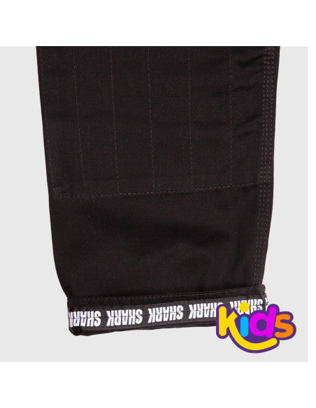 Kimono BJJ Shark SBS kids negro 3